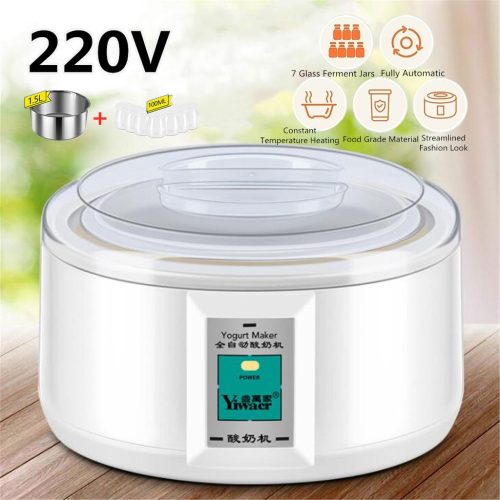 1.5L 15W Automatic Yogurt Maker with Kitchen Appliances Liner Stainless Steel